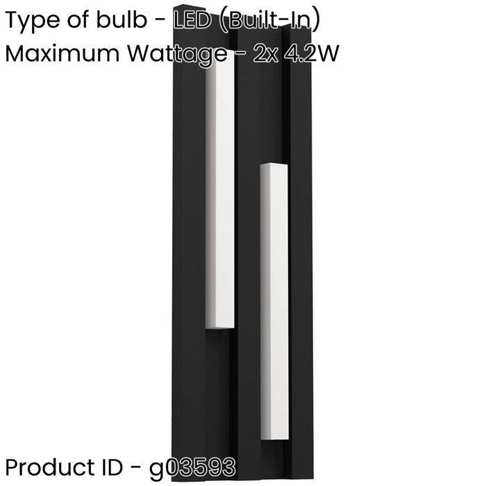 Sleek Modern Black LED Wall Light for Indoor Spaces Minimalist Design