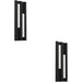 2 PACK Sleek Modern Black LED Wall Light for Indoor Spaces Minimalist Design