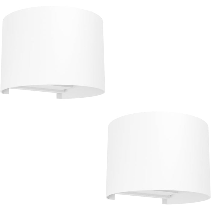 2 PACK Stylish Modern White Wall Light for Indoor Spaces Perfect Home Lighting Solution