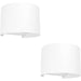 2 PACK Stylish Modern White Wall Light for Indoor Spaces Perfect Home Lighting Solution