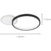 Sleek Modern Black and White LED Ceiling Light for Stylish Indoor Spaces