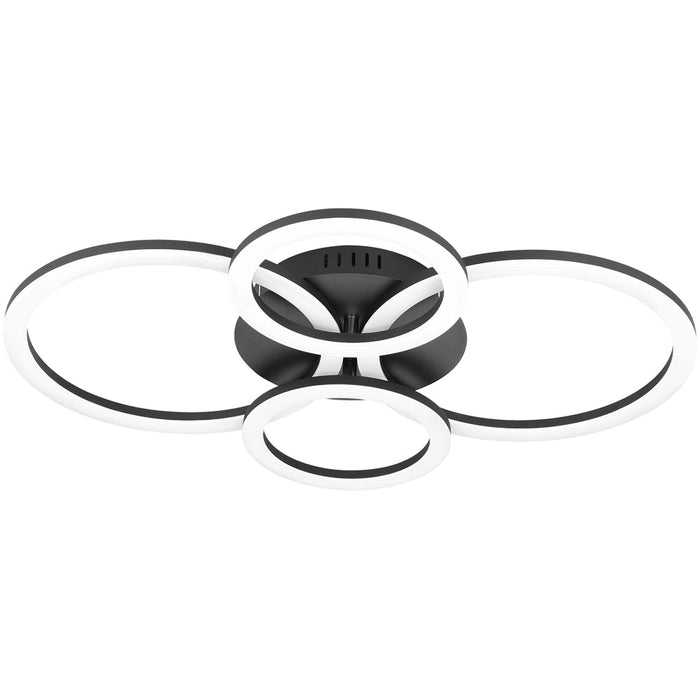 Stylish Modern Black Pendant Light 45cm Indoor Ceiling Fixture for Home Decor