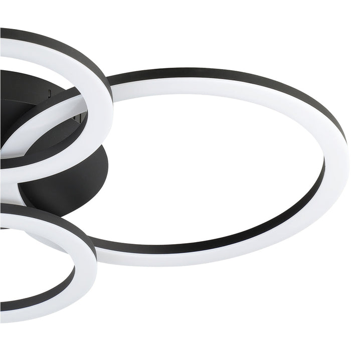 Stylish Modern Black Pendant Light 45cm Indoor Ceiling Fixture for Home Decor