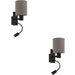 2 PACK Stylish Modern Black Wall Light for Indoor Spaces Perfect Home Decor