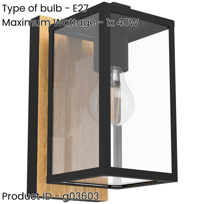 Stylish Modern Black and Brown Wall Light for Indoor Spaces