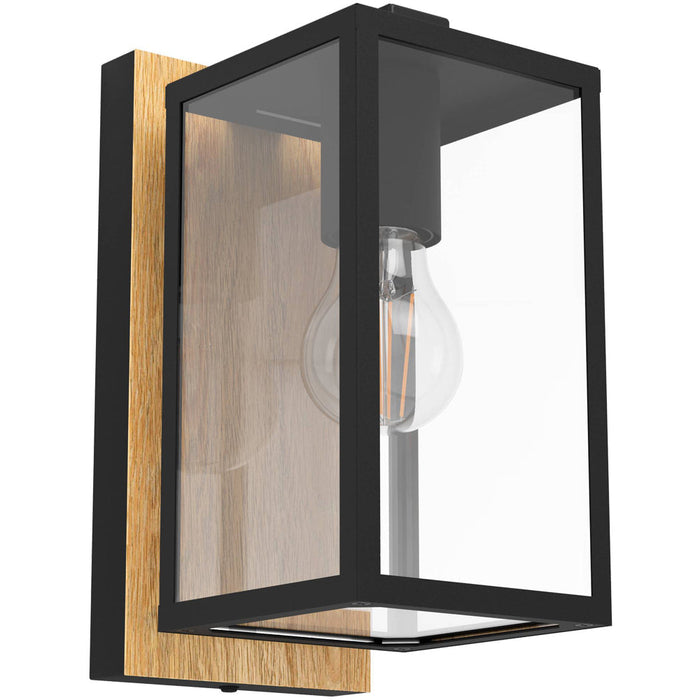 Stylish Modern Black and Brown Wall Light for Indoor Spaces