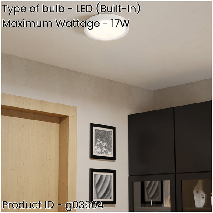 Sleek Modern White Semi Flush Ceiling Light for Indoor Spaces