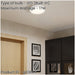 Sleek Modern White Semi Flush Ceiling Light for Indoor Spaces