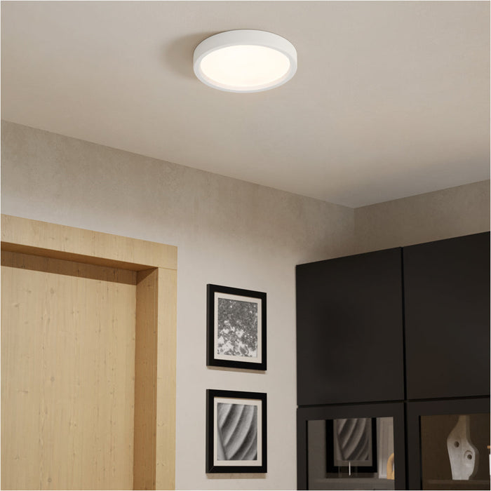 Sleek Modern White Semi Flush Ceiling Light for Indoor Spaces