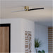 Stylish Modern Brushed Brass and Black Ceiling Light for Indoor Spaces