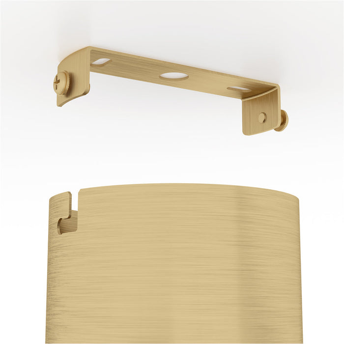 Stylish Modern Brushed Brass and Black Ceiling Light for Indoor Spaces