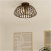 Stylish Modern Bronze Semi Flush Ceiling Light for Indoor Spaces