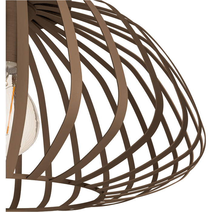 Stylish Modern Bronze Semi Flush Ceiling Light for Indoor Spaces
