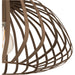 Stylish Modern Bronze Semi Flush Ceiling Light for Indoor Spaces