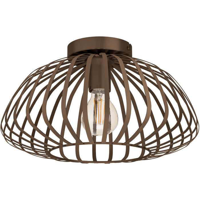 Stylish Modern Bronze Semi Flush Ceiling Light for Indoor Spaces