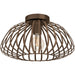 Stylish Modern Bronze Semi Flush Ceiling Light for Indoor Spaces