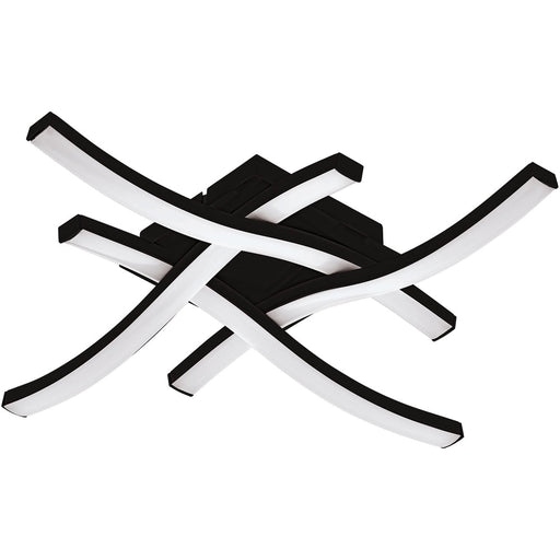 Stylish Modern Black Ceiling Light for Any Indoor Space Semi Flush Design