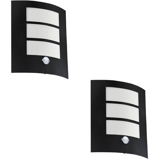2 PACK Sleek Modern Black Wall Light for Indoor Spaces Stylish Illumination