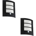 2 PACK Sleek Modern Black Wall Light for Indoor Spaces Stylish Illumination