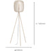 2 PACK Stylish Modern Sandy Floor Lamp for Indoor Lighting Elegant Home Décor