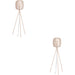 2 PACK Stylish Modern Sandy Floor Lamp for Indoor Lighting Elegant Home Décor