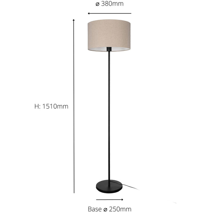 Sleek Modern Black Floor Lamp for Stylish Indoor Lighting