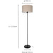 Sleek Modern Black Floor Lamp for Stylish Indoor Lighting