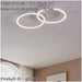 Modern White LED Ceiling Light Stylish Indoor Lighting for Any Room