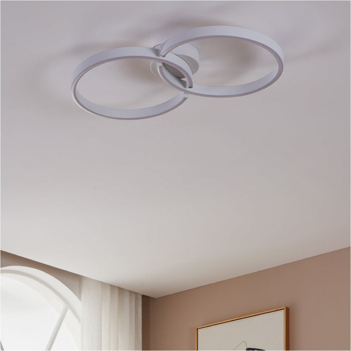 Modern White LED Ceiling Light Stylish Indoor Lighting for Any Room