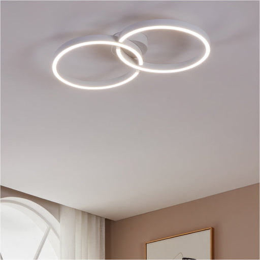 Modern White LED Ceiling Light Stylish Indoor Lighting for Any Room
