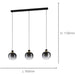 Stylish Modern Black and Brass Pendant Light for Indoor Ceilings