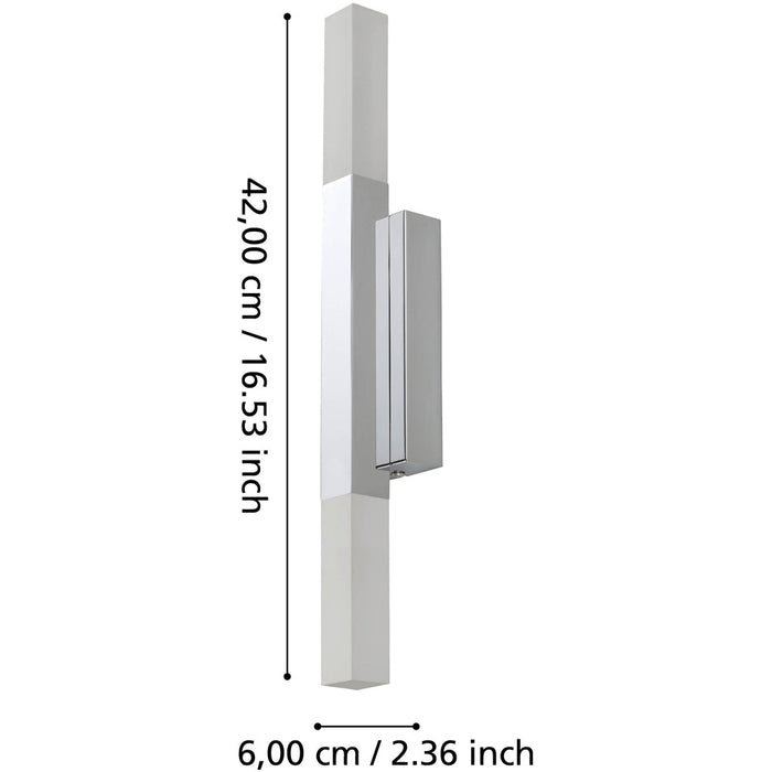 Sleek Modern Design Chrome Mirror Wall Light for Home Decor