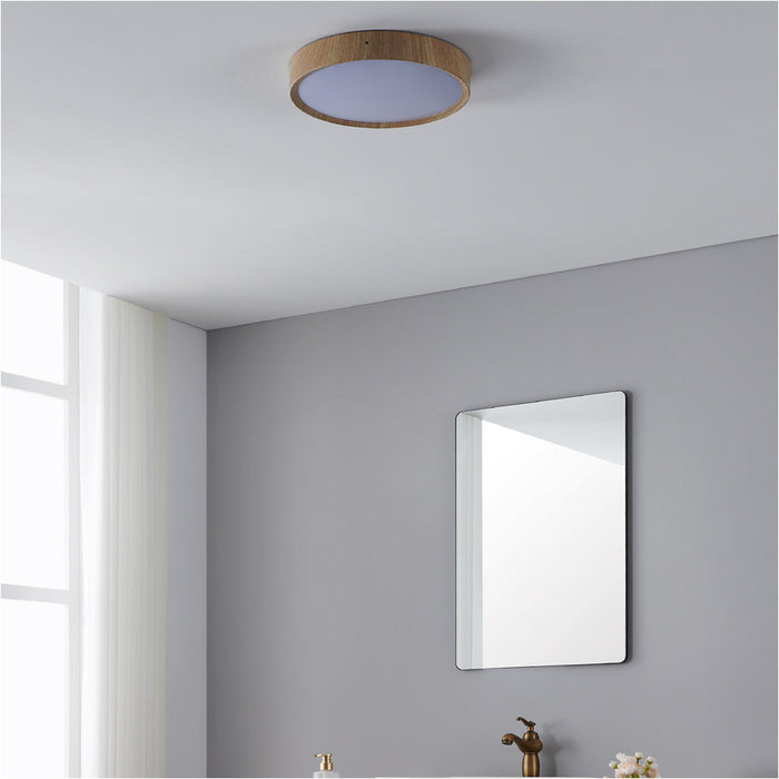 2 PACK Stylish Modern Natural Wooden Effect Indoor Ceiling Light for Any Room