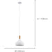 2 PACK Stylish Modern White Pendant Ceiling Light for Indoor Spaces