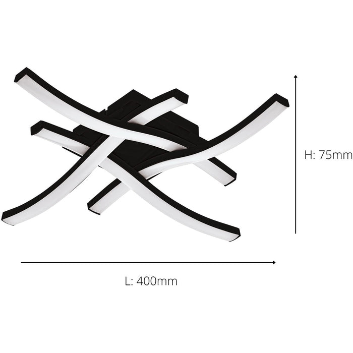 Stylish Modern Black Ceiling Light for Indoor Spaces Perfect for Any Room 3