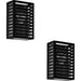 2 PACK Elegant Modern Black Indoor Wall Light for Home Decor Model 900136