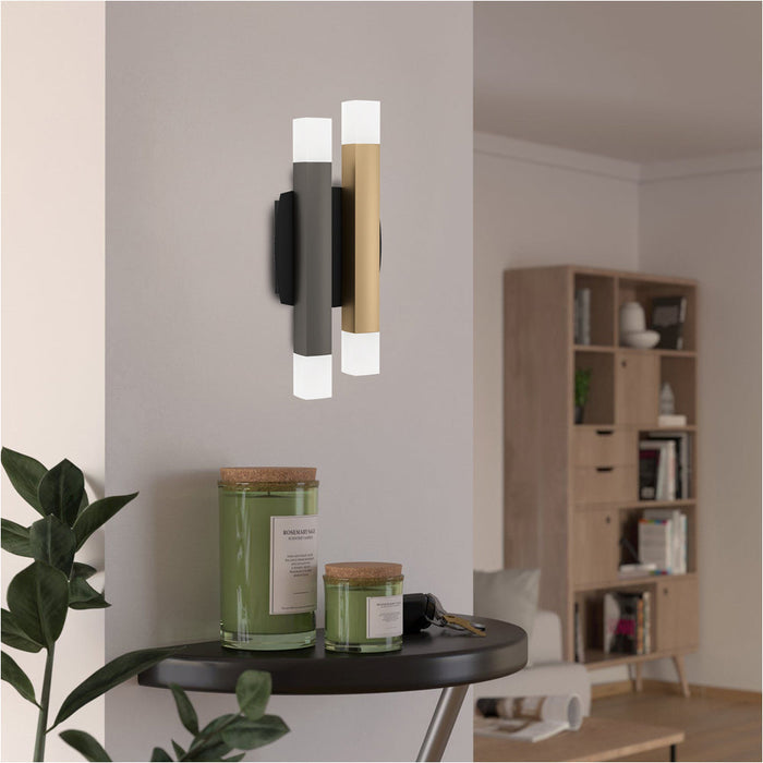 Stylish Modern Black, Grey, and Brown Indoor Wall Light for Home Décor