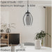 Stylish Modern Nickel Nero Pendant Light for Indoor Spaces Ideal Ceiling Fixture