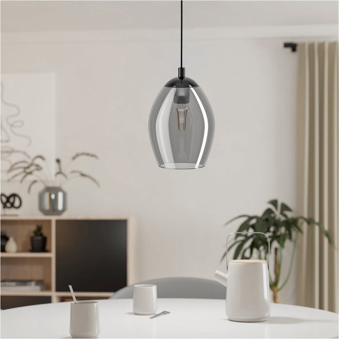 Stylish Modern Nickel Nero Pendant Light for Indoor Spaces Ideal Ceiling Fixture