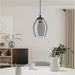 Stylish Modern Nickel Nero Pendant Light for Indoor Spaces Ideal Ceiling Fixture