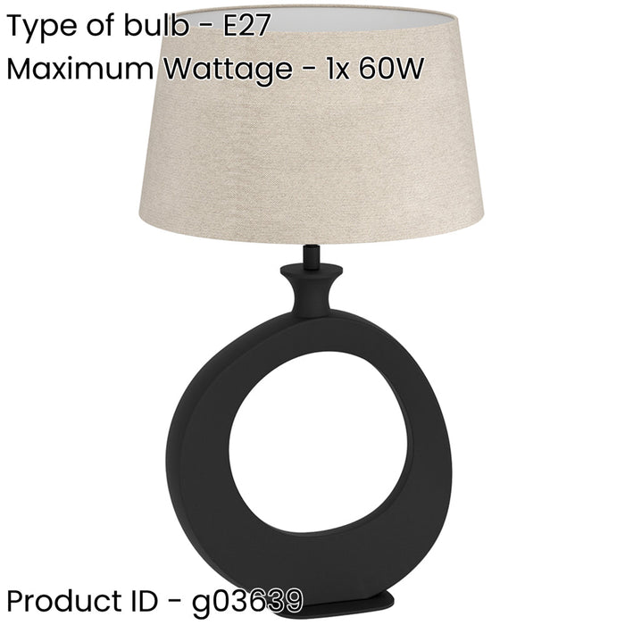 Stylish Modern Black Table Lamp for Contemporary Home Decor