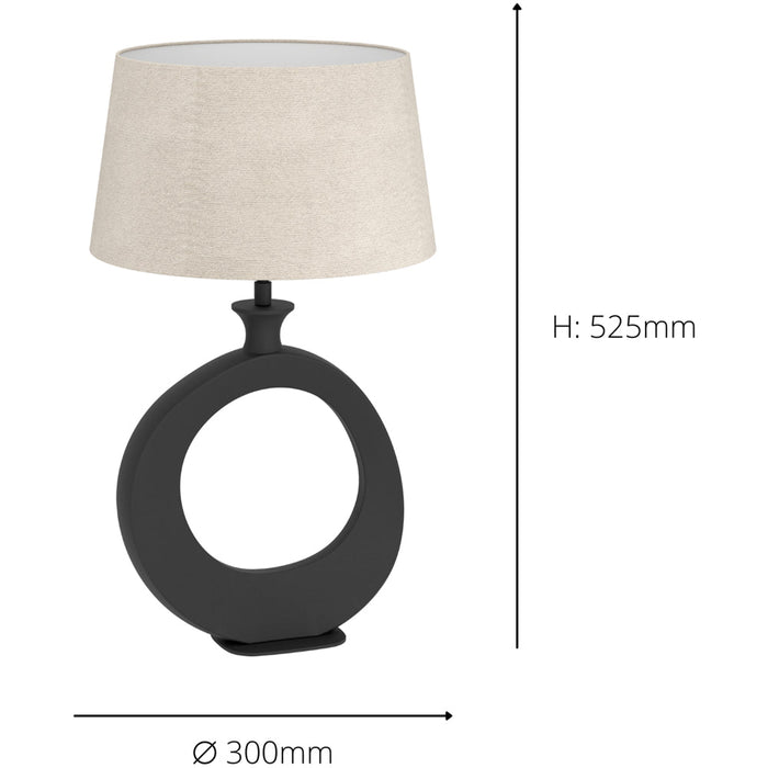 Stylish Modern Black Table Lamp for Contemporary Home Decor