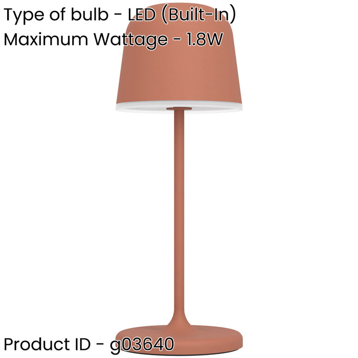 Stylish Modern Orange LED Table Lamp for Indoor Home Decor