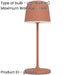 Stylish Modern Orange LED Table Lamp for Indoor Home Decor