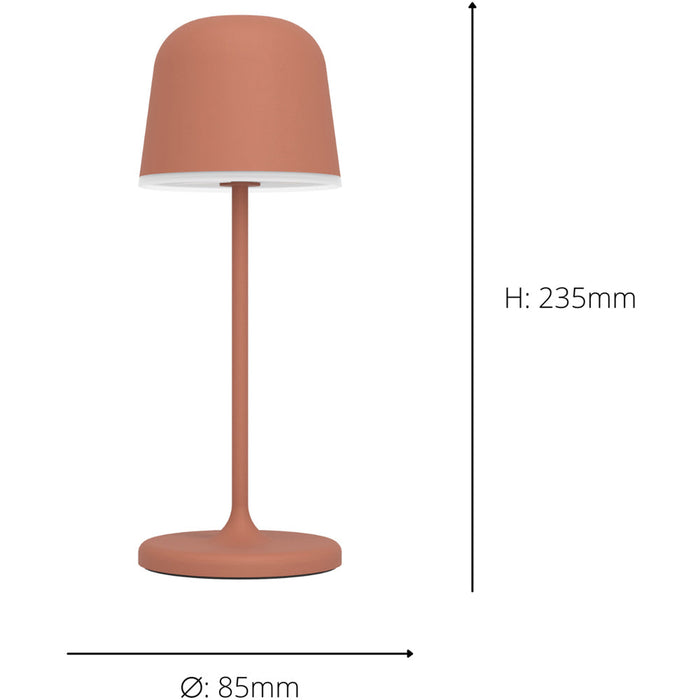 Stylish Modern Orange LED Table Lamp for Indoor Home Decor