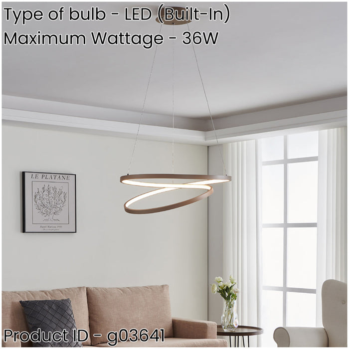 Stylish Sandy Pendant Light Modern LED Indoor Ceiling Fixture for Home Decor