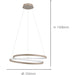 Stylish Sandy Pendant Light Modern LED Indoor Ceiling Fixture for Home Decor