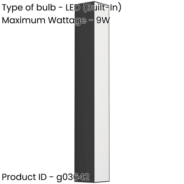 Stylish Modern Design Black LED Wall Light for Indoor Spaces