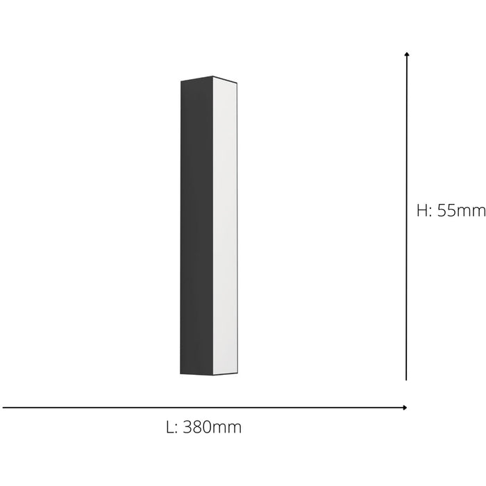 Stylish Modern Design Black LED Wall Light for Indoor Spaces