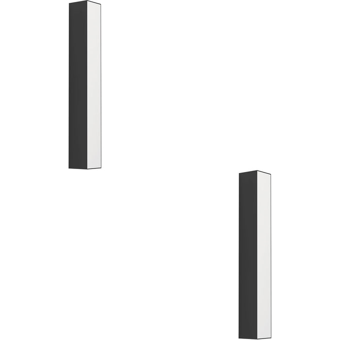 2 PACK Stylish Modern Design Black LED Wall Light for Indoor Spaces